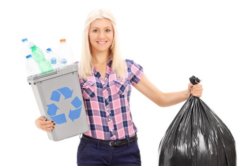 Removing household items during flat clearance