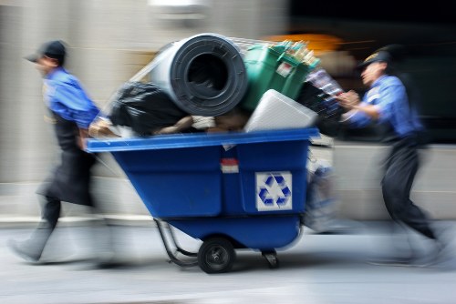 Workers wearing PPE preparing tools for a clearance