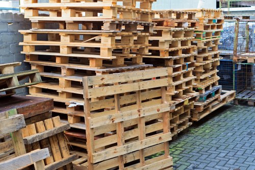 Different types of construction waste for recycling